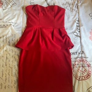 Red pencil dress, no tag but excellent condition